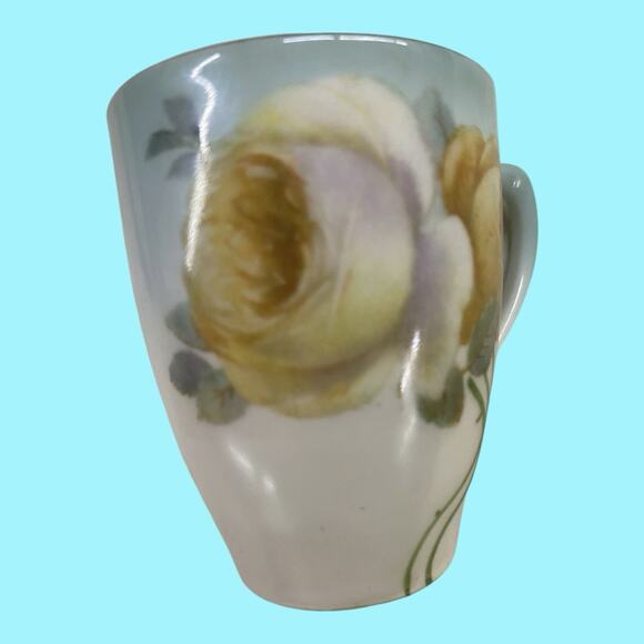 Z.S. & Co Bavaria 4 Vintage Chocolate Or Demitasse Cups And Saucers Yellow Roses - Picture 2 of 12